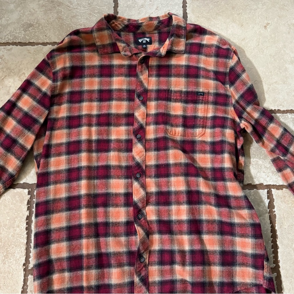 Billabong Flannel, Size XL, only worn a few times